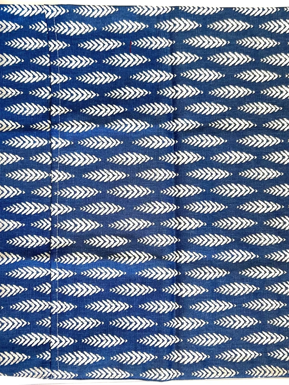 Blue & White Patterned Cotton 20 x 20 Pillow Inserts Collection of 6